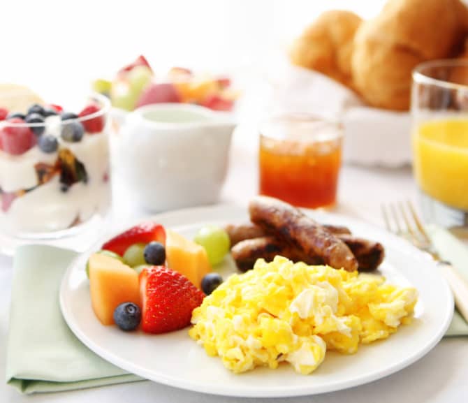 Frühstücken im Hotel Trattnig