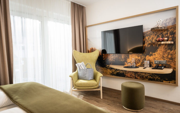 Doppelzimmer Wald oder Suite Seeglück